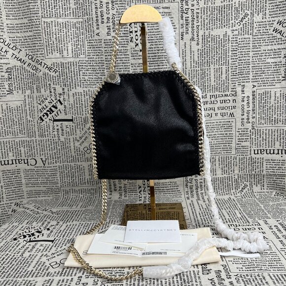 NWT Stella Mccartney Falabella Tote Bag Black - Picture 1 of 14